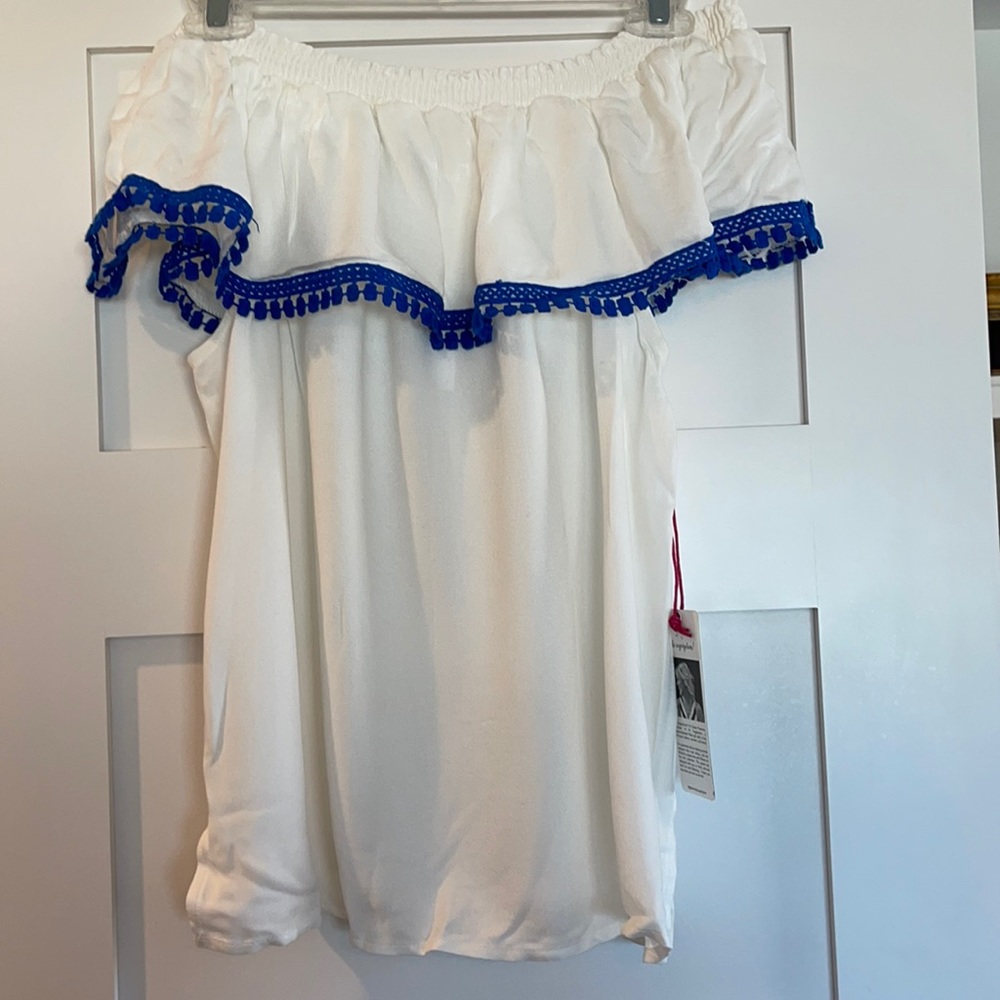 White off the shoulder top